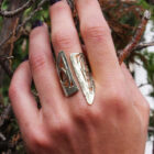 Ασημένιο ανοιχτό φαρδύ δαχτυλίδι κυκλικά σχέδια Silver open wide ring circular designs εφη ευσταθία χειροποίητο κόσμημα ασήμι efstathia handmade jewellery silver ring