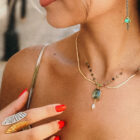 aqua prase chalcedony silver hematite earrings efstathia jewellery handmade labradorite necklace
