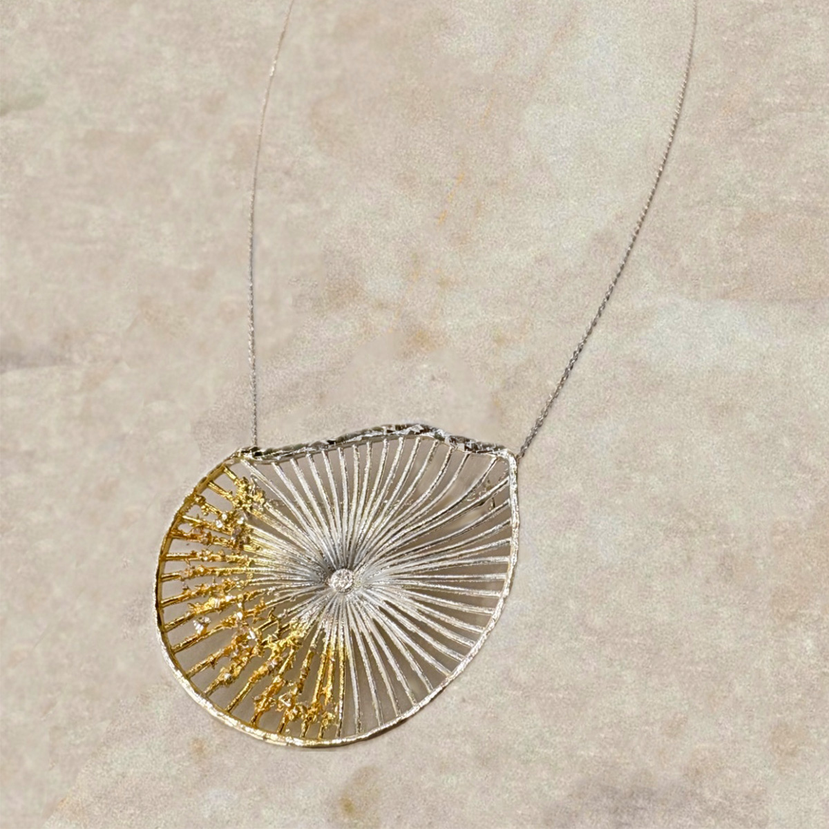 χειροποίητο κολιέ ασήμι τίνα κοτσώνη handmade necklace by tina kotsoni