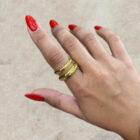Handmade sterling silver double band ring Χειροποίητο ασημένιο δαχτυλίδι με διπλή μπάντα