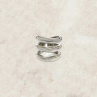 Handmade sterling silver triple band ring , Χειροποίητο ασημένιο δαχτυλίδι με τριπλή μπάντα