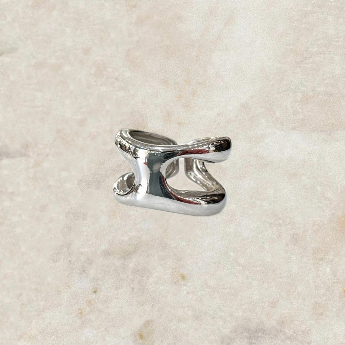 Handmade Sculptural Silver Ring, Χειροποίητο sculptural Δαχτυλίδι Ασήμι, kynthia greek jewellery workshop