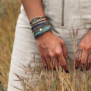 model wearing jewelry